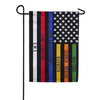 Evergreen Responders Thin Line Garden Flag