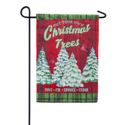 Evergreen Christmas Trees Farm Garden Flag