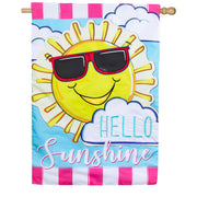 Evergreen Hello Sunshine House Flag
