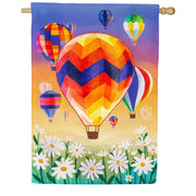 Evergreen Hot Air Balloons House Flag
