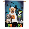Boo Buds Applique House Flag