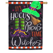 Evergreen Hocus Pocus Time Applique House Flag