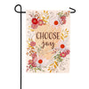 Choose Joy Double Sided Applique Garden Flag