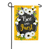 Evergreen Bee Our Guest Frame Applique Garden Flag