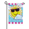 Hello Sunshine Applique Garden Flag