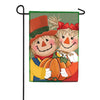 Evergreen Couple Of Scarecrows Applique Garden Flag