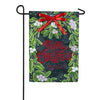 Merry Christmas Mistletoe Applique Garden Flag