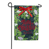 Merry Christmas Mistletoe Applique Garden Flag