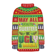 Evergreen Ugly Sweater Shaped Applique Garden Flag
