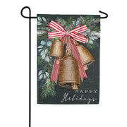 Evergreen Golden Bells Applique Garden Flag