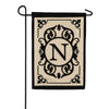 Evergreen Cambridge Monogram Appliqued Garden Flag