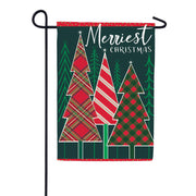 Evergreen Merriest Christmas Tree Applique Garden Flag