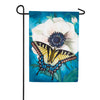 Evergreen Applique Garden Flag - Anemone & Butterfly