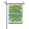 Evergreen Air Plants Appliqued Garden Flag