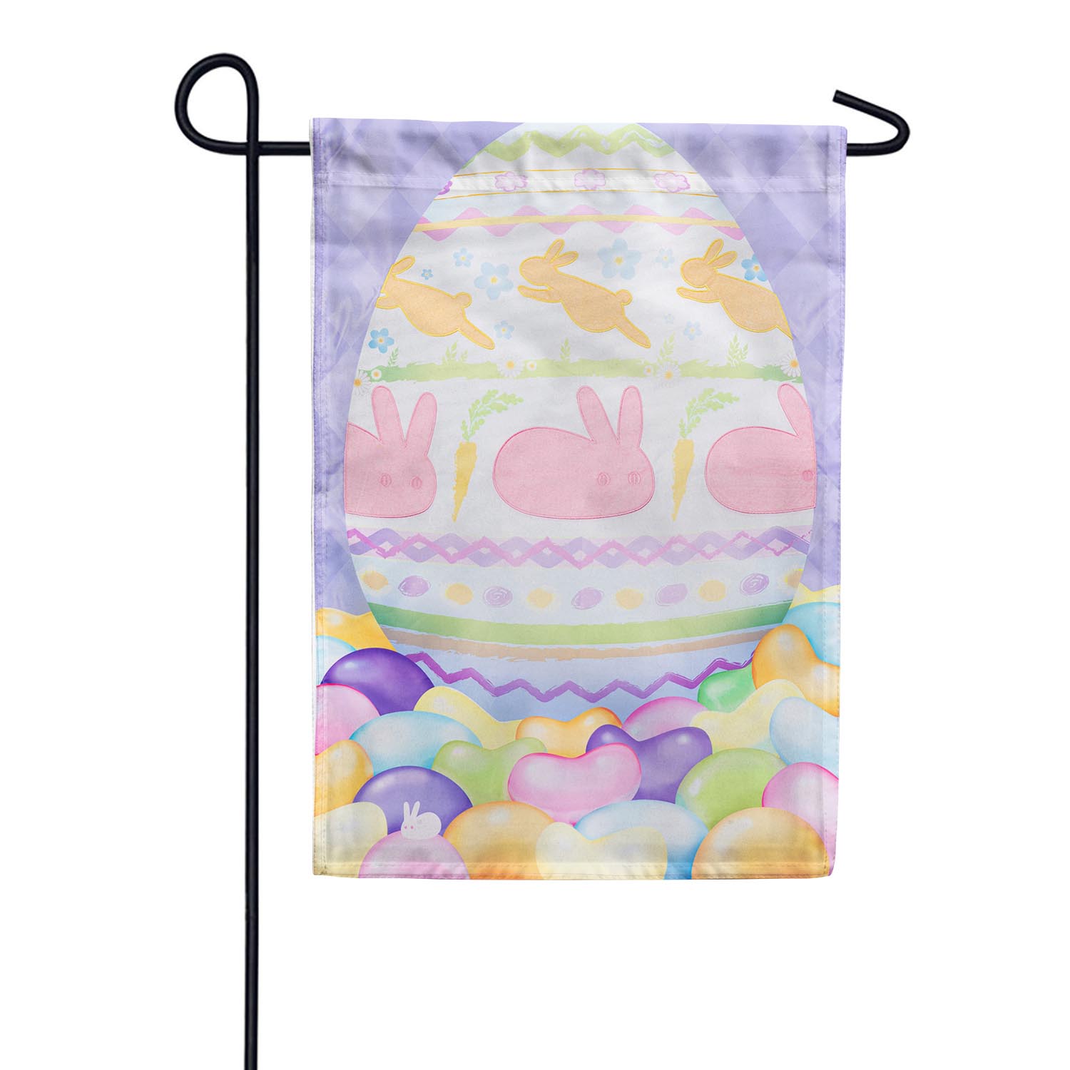 Evergreen Sweet Treats and Easter Friends Applique Garden Flag