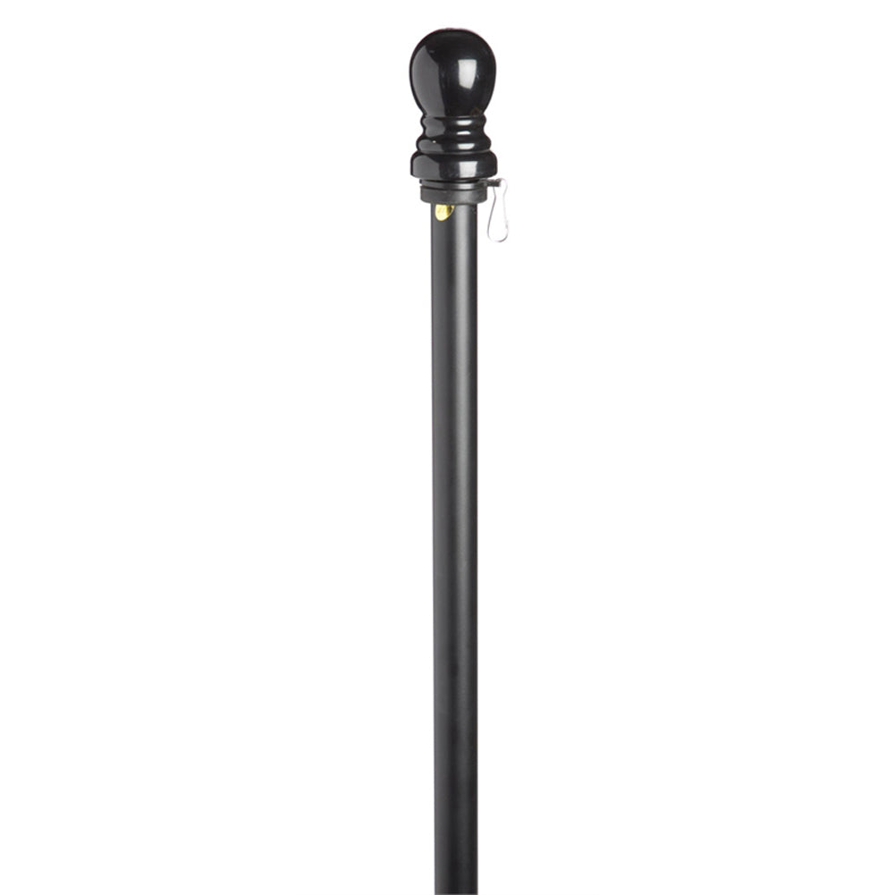 Evergreen Black Metal House Flag Pole