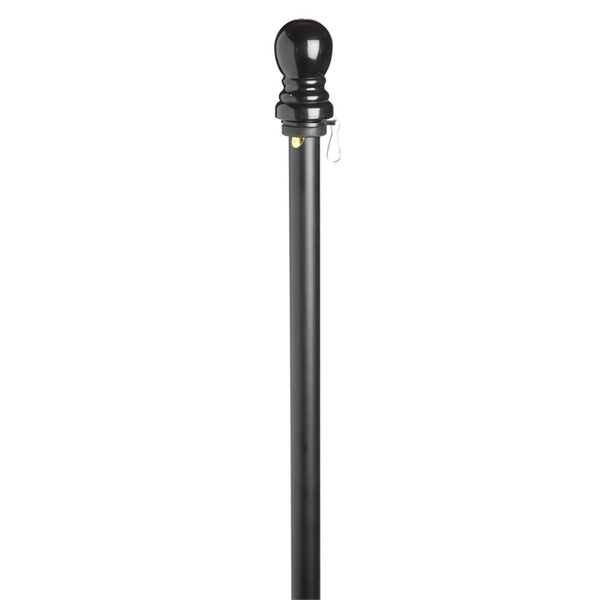 Evergreen Black Metal House Flag Pole