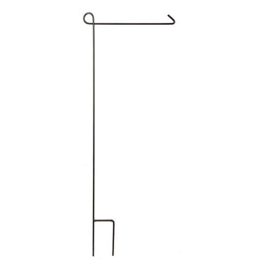 Evergreen 44" Steel Black Gloss 1 Piece Garden Flag Stand