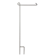 Evergreen 44" Steel Black Gloss 1 Piece Garden Flag Stand