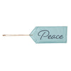 Evergreen Perfectly Paired Door Tag - Peace