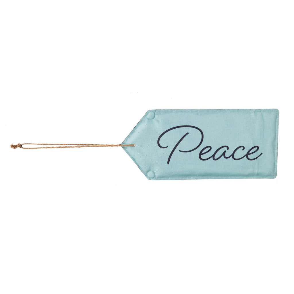 Evergreen Perfectly Paired Door Tag - Peace