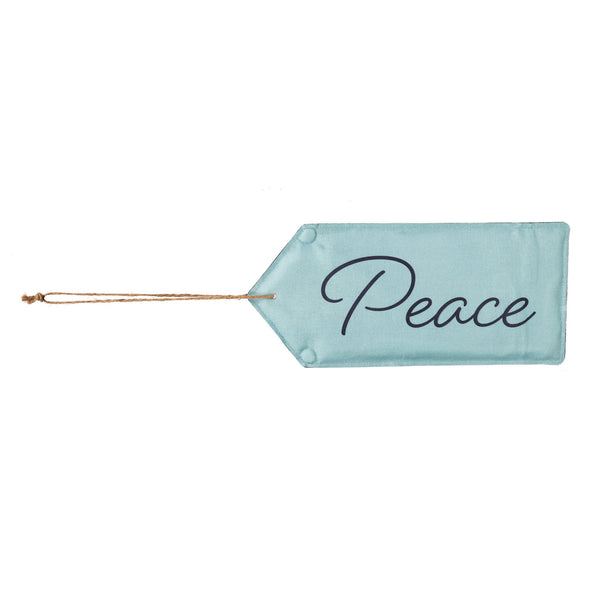 Evergreen Perfectly Paired Door Tag - Peace