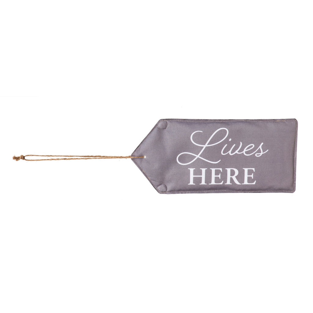 Evergreen Perfectly Paired Door Tag - Lives Here
