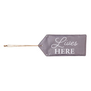 Evergreen Perfectly Paired Door Tag - Lives Here