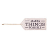 Evergreen Perfectly Paired Door Tag - Make Things Possible