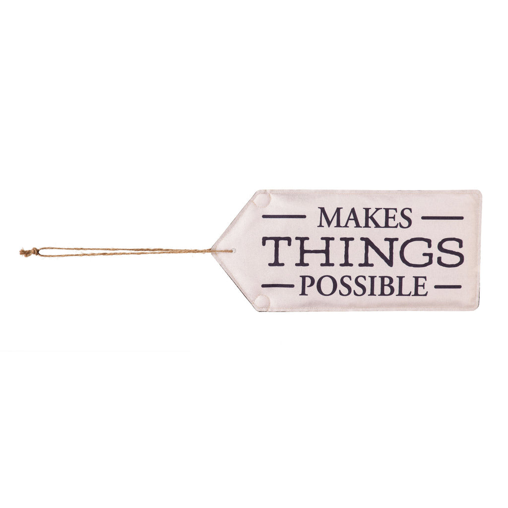Evergreen Perfectly Paired Door Tag - Make Things Possible