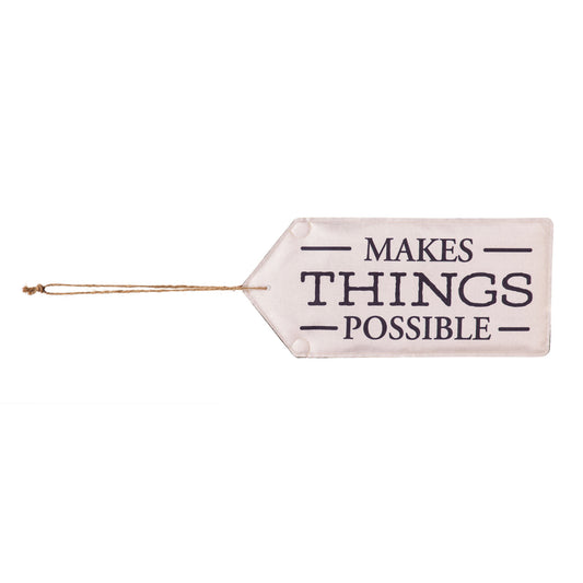 Evergreen Perfectly Paired Door Tag - Make Things Possible