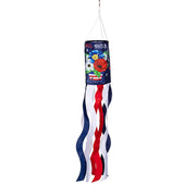 Evergreen Red White & Blue Blessed Windsock