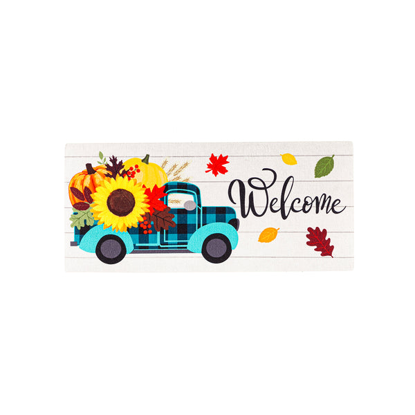 Evergreen Fall Plaid Truck Sassafras Switch Mat