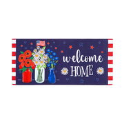 Evergreen Sassafras Switch Mat - Patriotic Floral