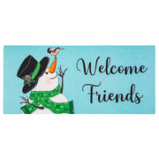 Evergreen Snowman and Chickadee Switch Mat