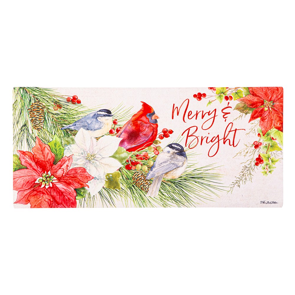 Evergreen Merry and Bright Cardinal Sassafras Switch Mat