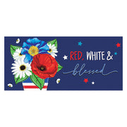 Evergreen Red White and Blue Blessed Sassafras Switch Mat