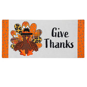 Evergreen Give Thanks Patterned Turkey Sassafras Switch Mat