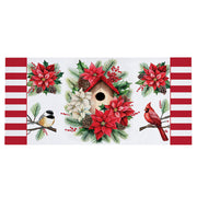 Evergreen Poinsettia Birdhouse Sassafras Switch Mat