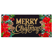 Evergreen Floral Checkered Merry Christmas Sassafras Switch Mat