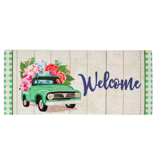 Evergreen Spring Flower Delivery Textured Sassafras Switch Mat