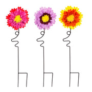 Evergreen Flowers Fabric Stakes (3/Pack)