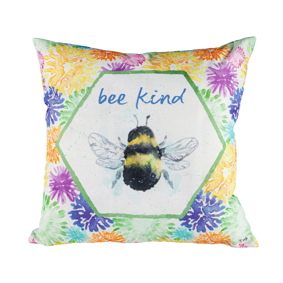 Evergreen Bee Sweet Pillow Cover