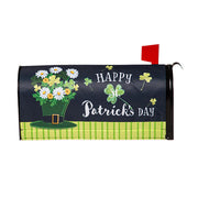 Evergreen Happy St. Patrick's Day Floral Hat Mailbox Cover