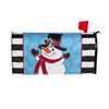 Evergreen Patterned Snowman Mailbox Cover