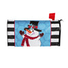 Evergreen Patterned Snowman Mailbox Cover
