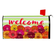 Evergreen Gerbera Daisies Bouquet Mailbox Cover