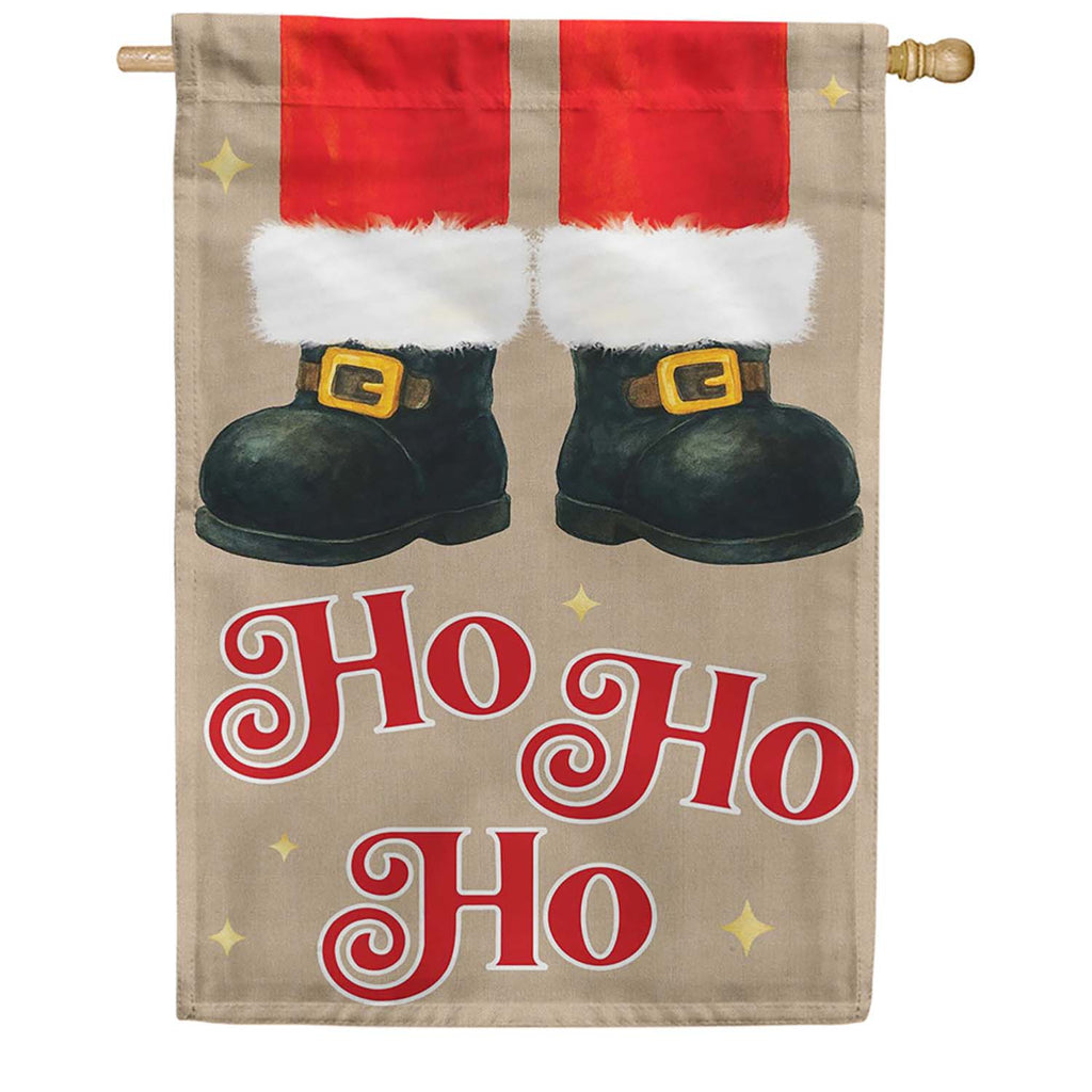 Evergreen Santa's Magic Applique House Flag
