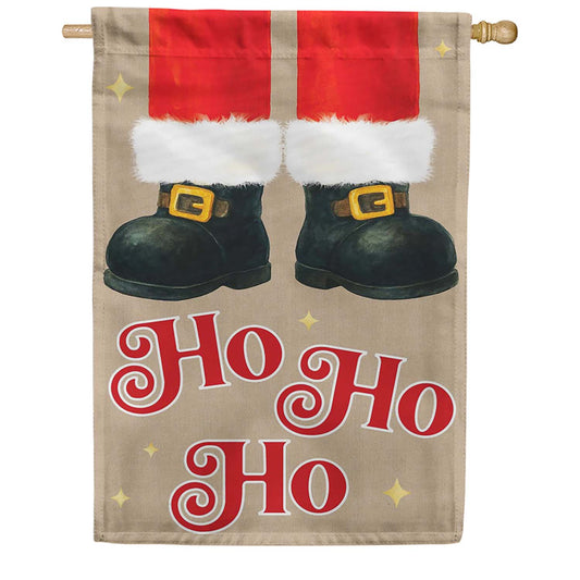 Evergreen Santa's Magic Applique House Flag