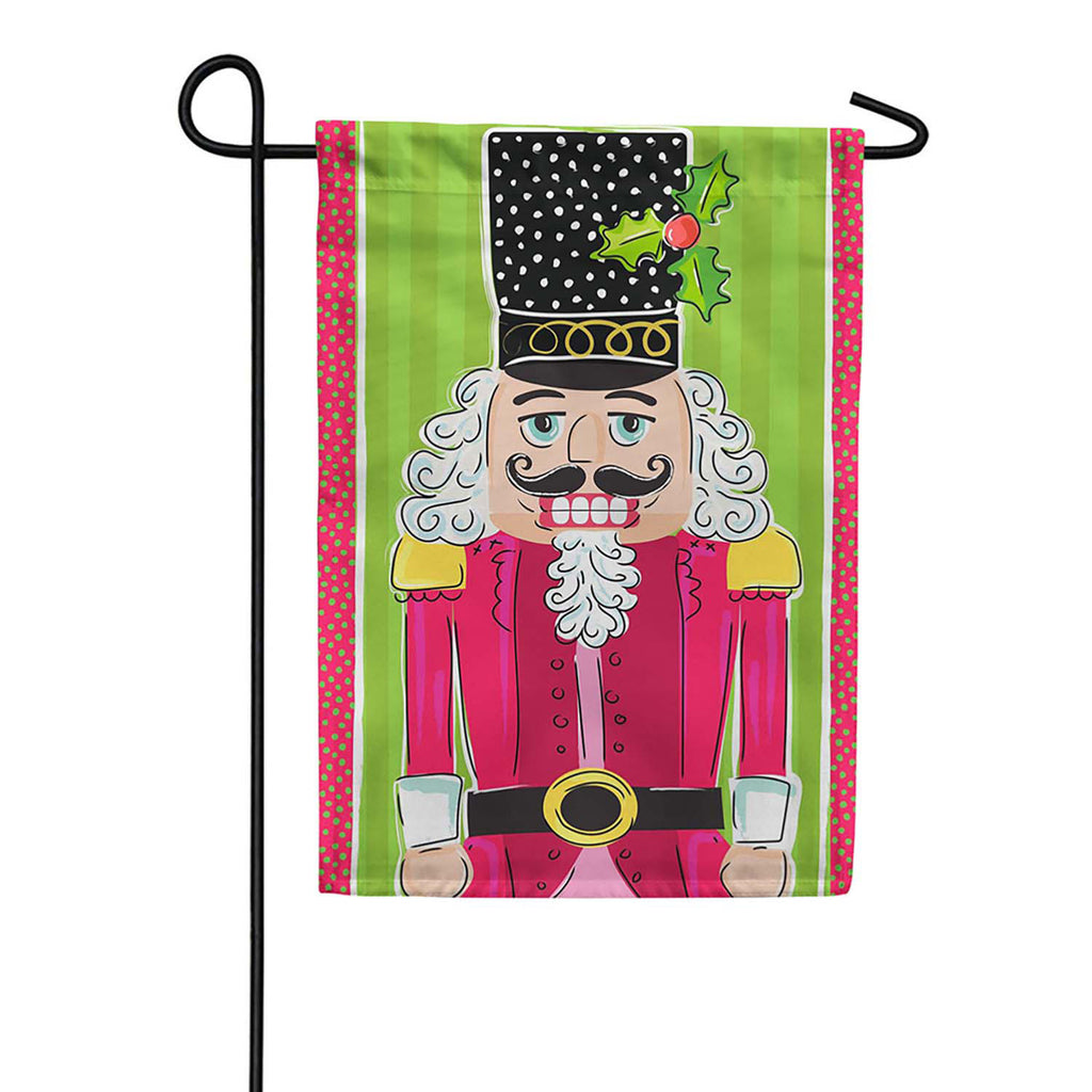 Evergreen  Toy Christmas Nutcracker Applique Garden Flag